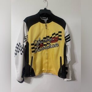 Harley-Davidson Yellow and Black Women's Jacket